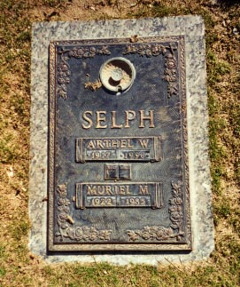 Arthel W. and Muriel M. Selph tombstone