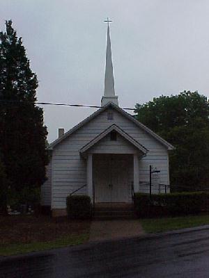 Church--Silas Nathaniel Self donated the money to build it