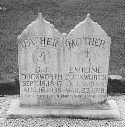 Emile (Self) Duckworth tombstone