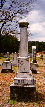 Gravestone of Elijah Self