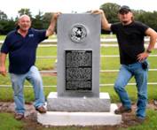 Paul and Jack at Shiloh Cemetery