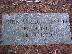 Tombstone of John Mastin Self, Jr. (1914-1990)