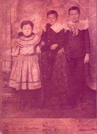 Viola, Oscar, and Arthur Self of DeSoto, MO., c1896