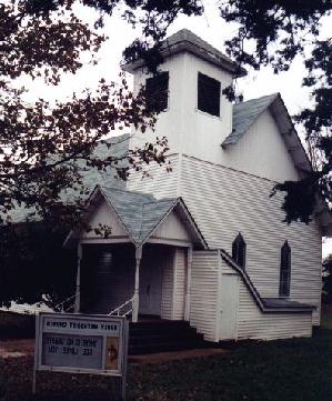 Church in Eakly, OK--Raymond and Nellie Self were married here in 1941
