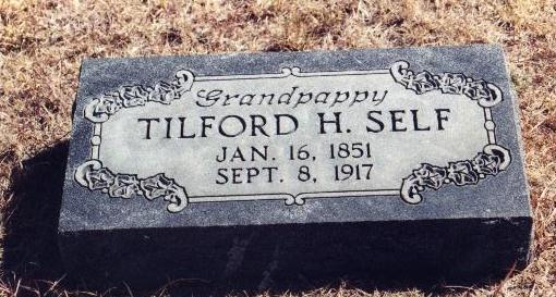 Gravestone of Tilford H. Self