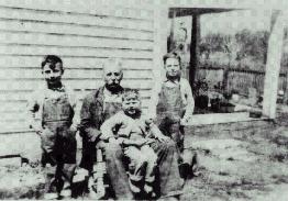 Everrett, Glen, and Desco. Photo taken Spring of 1922.